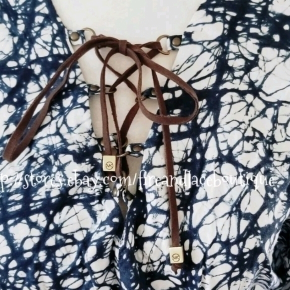 MICHAEL BY MICHAEL KORS TWIST DYE DRESS SZ M - Picture 3 of 9